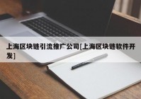 上海区块链引流推广公司[上海区块链软件开发]